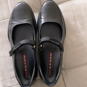 Prada Black Mary Jane Shoes